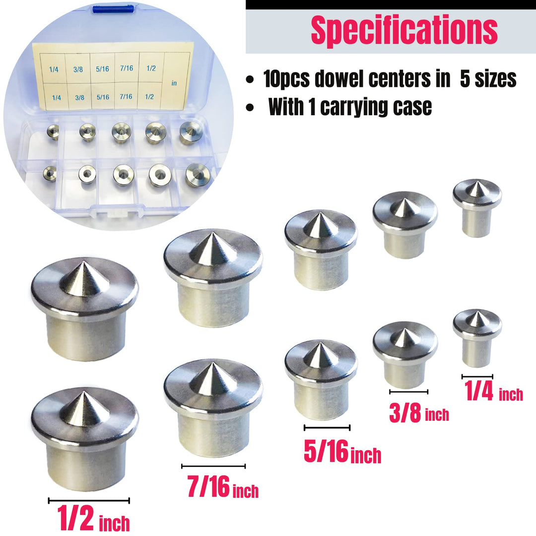 MinliGUY Dowel Centers, 10 Count