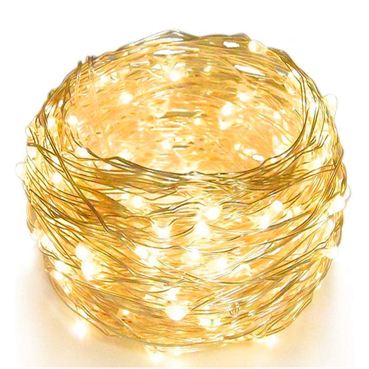 Twinkle Star LED String Lights, Warm White, 33 ft