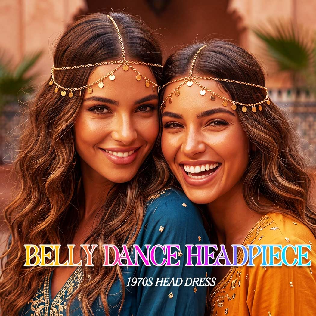 Aukmla Sequin Head Chain Gold
