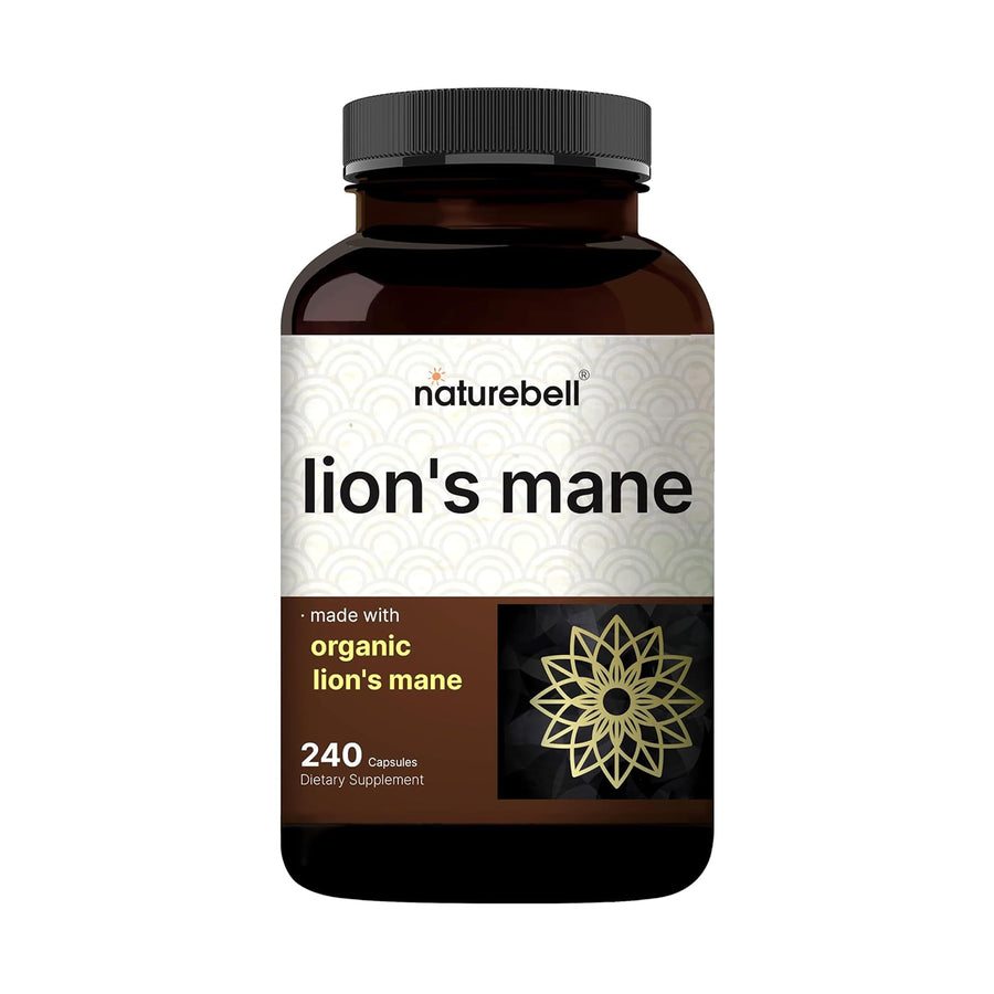 NatureBell Lion's Mane Capsules, 600 mg, 240 Count