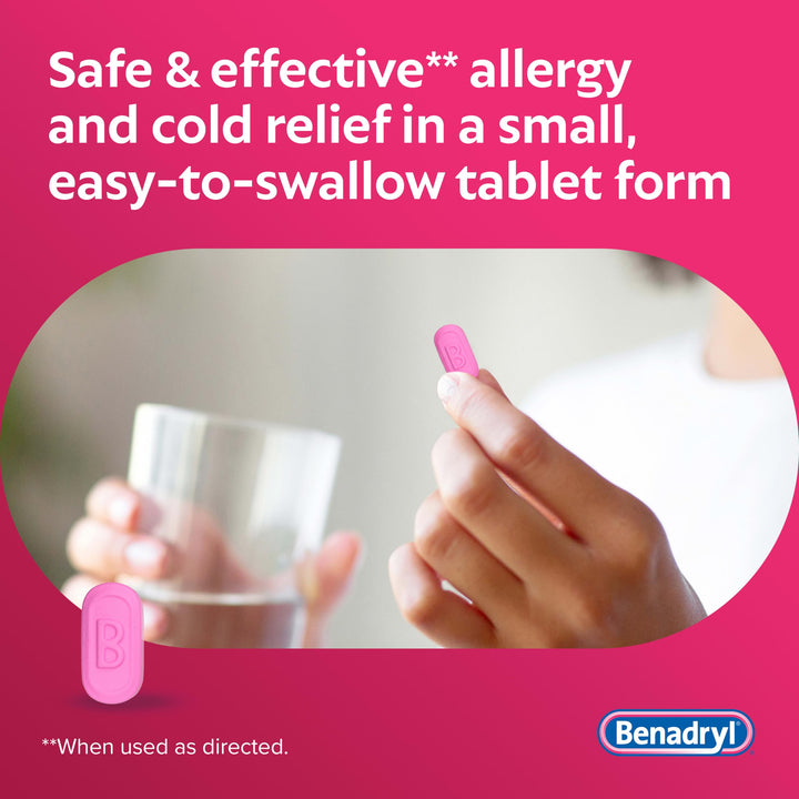 Benadryl Ultra Tabs Antihistamine Allergy Relief With Diphenhydramine