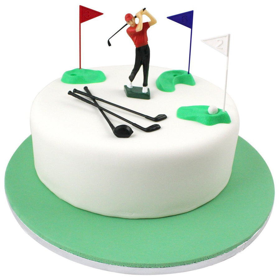 PME Cake Topper Golf Decoration Set, Multicolor, 13 Count