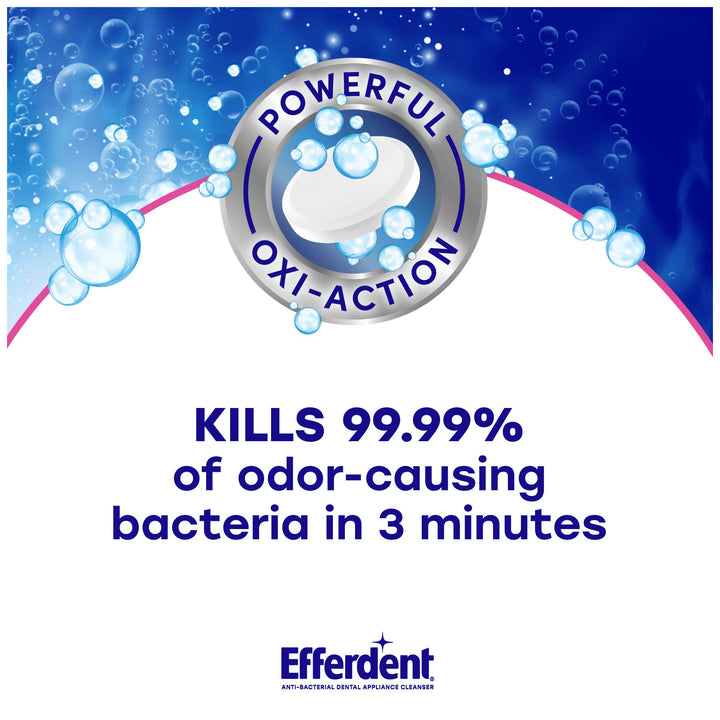 Efferdent Original Anti-Bacterial Denture Cleanser Tablets, 102 Count