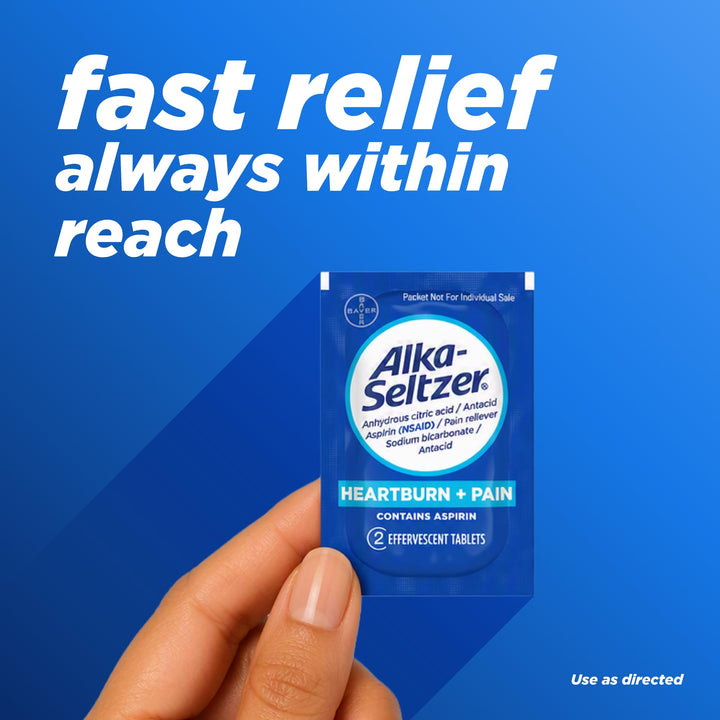 Alka-Seltzer Effervescent Tablets, Original, 72 Count