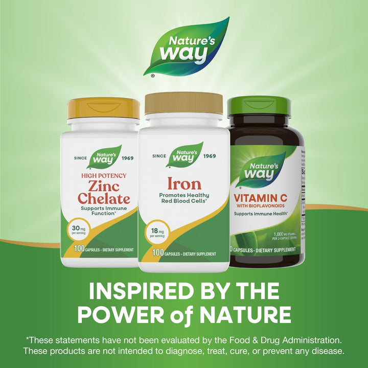 Nature's Way Iron, 18 mg, 100 Count