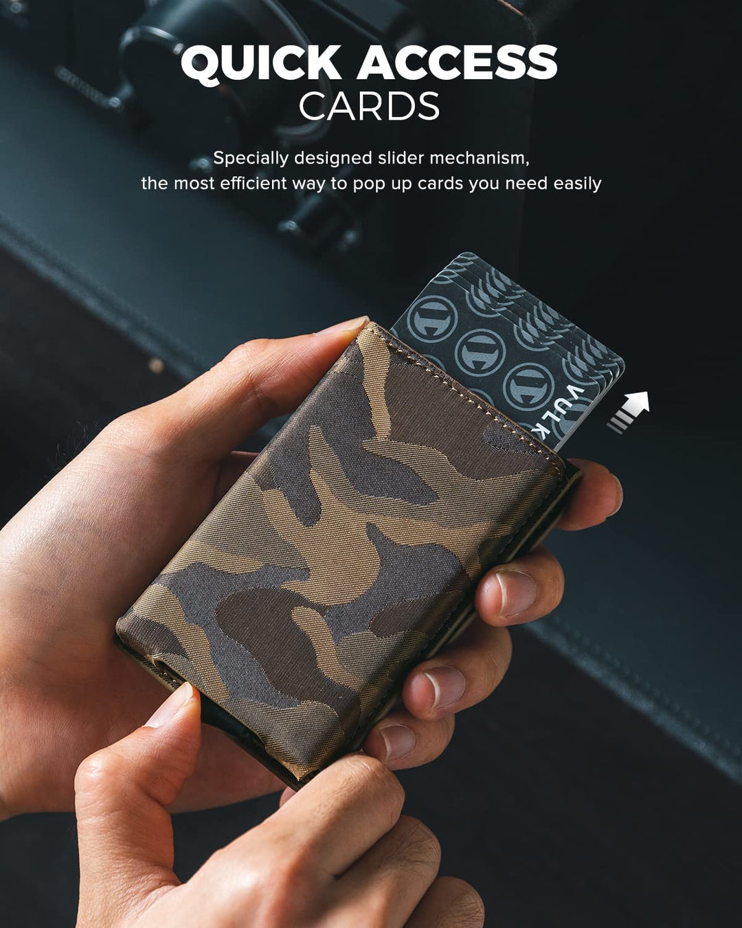 VULKIT Minimalist Wallet, Black