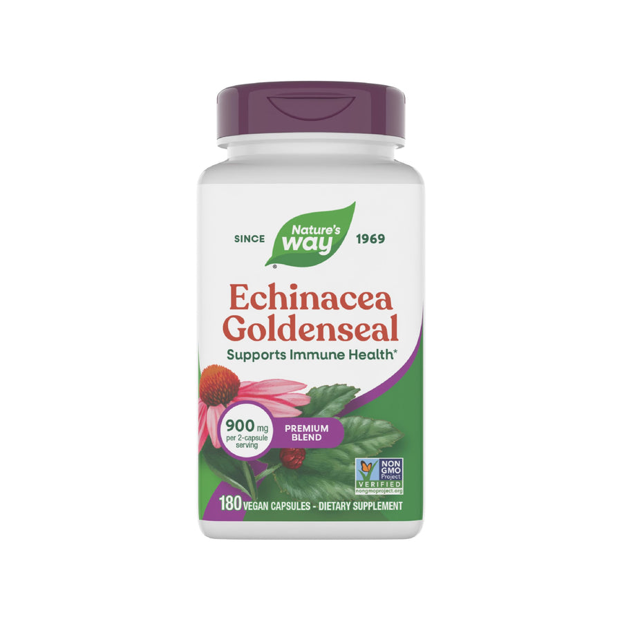 Natures Way Echinacea Goldenseal, 900 mg, 180 Count