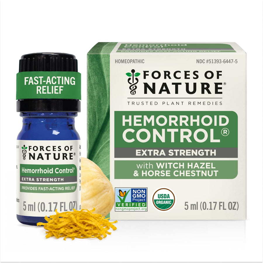 Forces of Nature Hemorrhoid Control Extra Strength, 5 ml