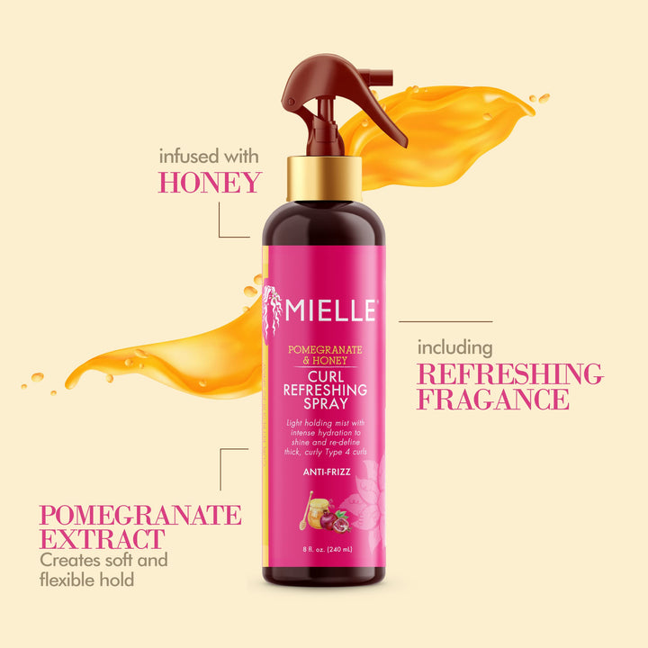 Mielle Organics Pomegranate & Honey Curl Refreshing Spray, 240 ml