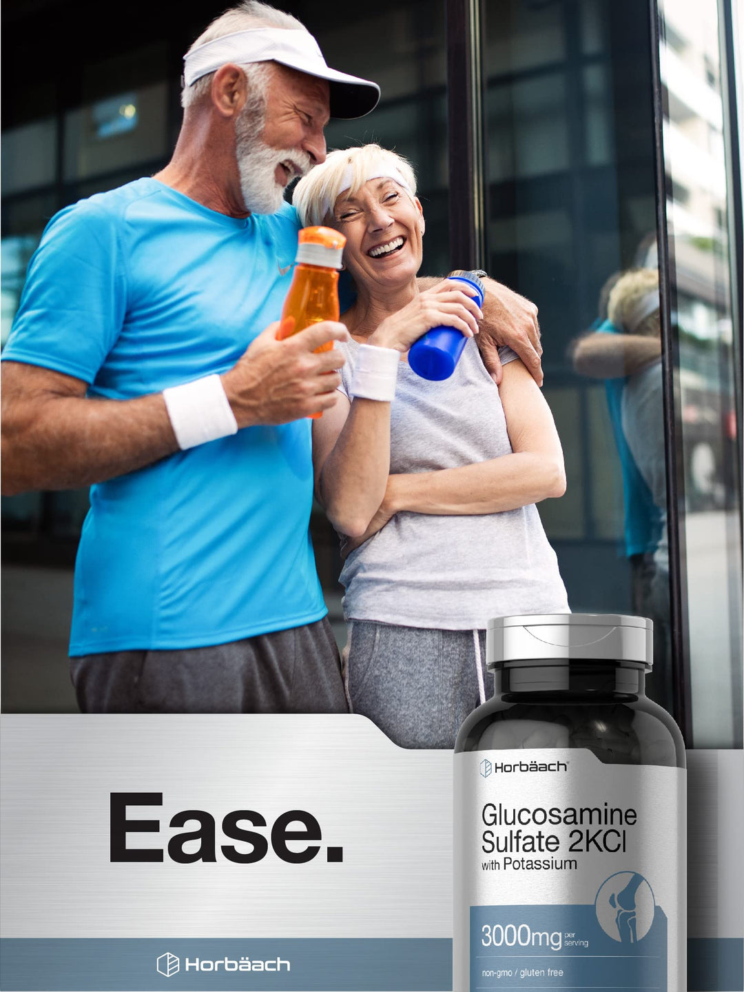 Horbäach Glucosamine Sulfate 2KCI, 3000 mg, 240 Count