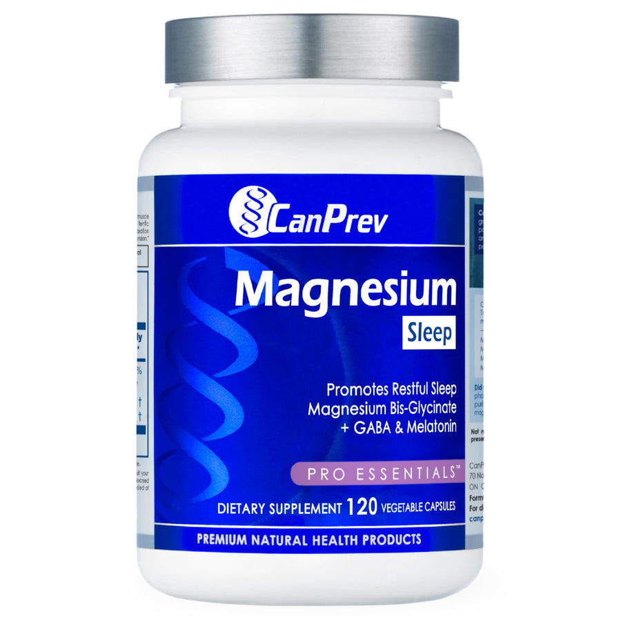 CanPrev Magnesium Bis-Glycinate + GABA & Melatonin Capsules, 120 Count