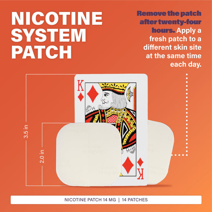 RUGBY LABORATORIES Clear Nicotine Patches, 14 mg, 14 Count