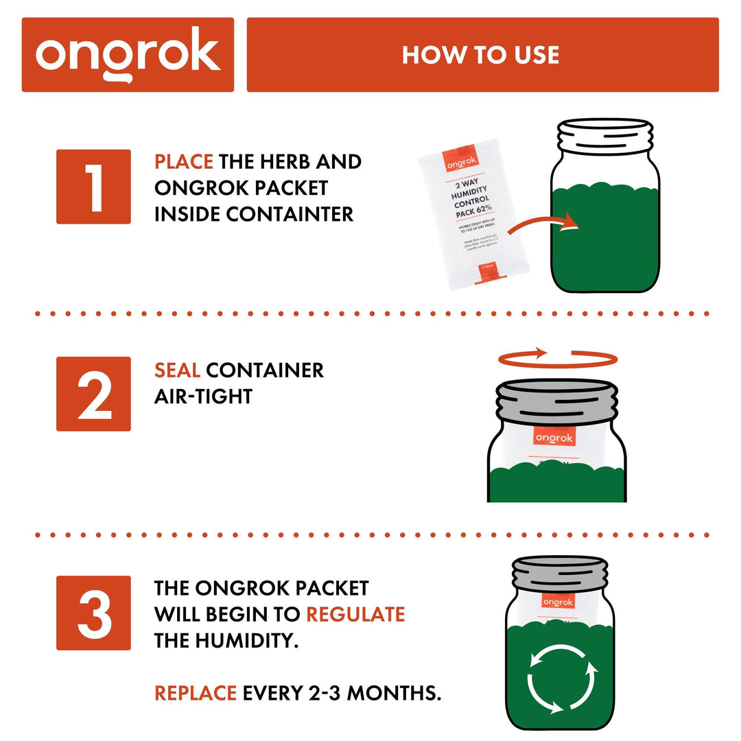 ONGROK Humidity Control Packets, 62% RH, 12 Count
