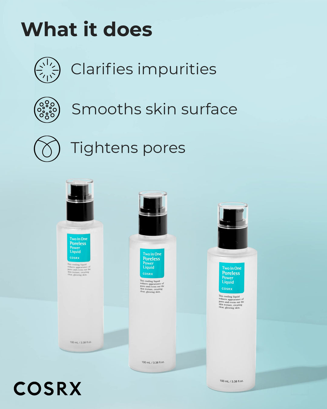COSRX Two in One Poreless Power Liquid Toner, 3.38 fl oz