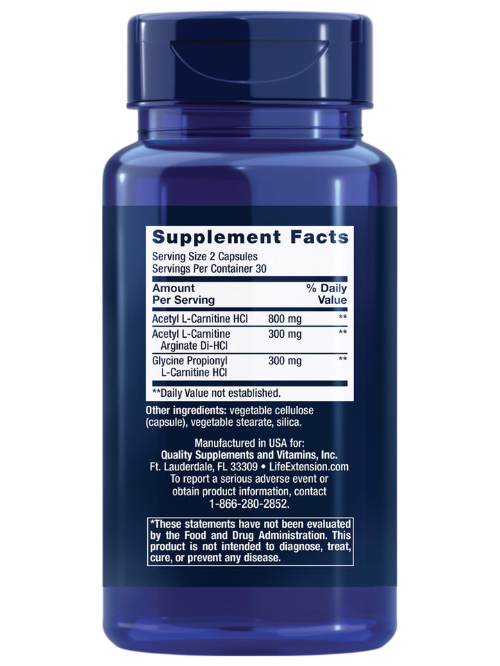 Life Extension Optimized Carnitine, 60 Count