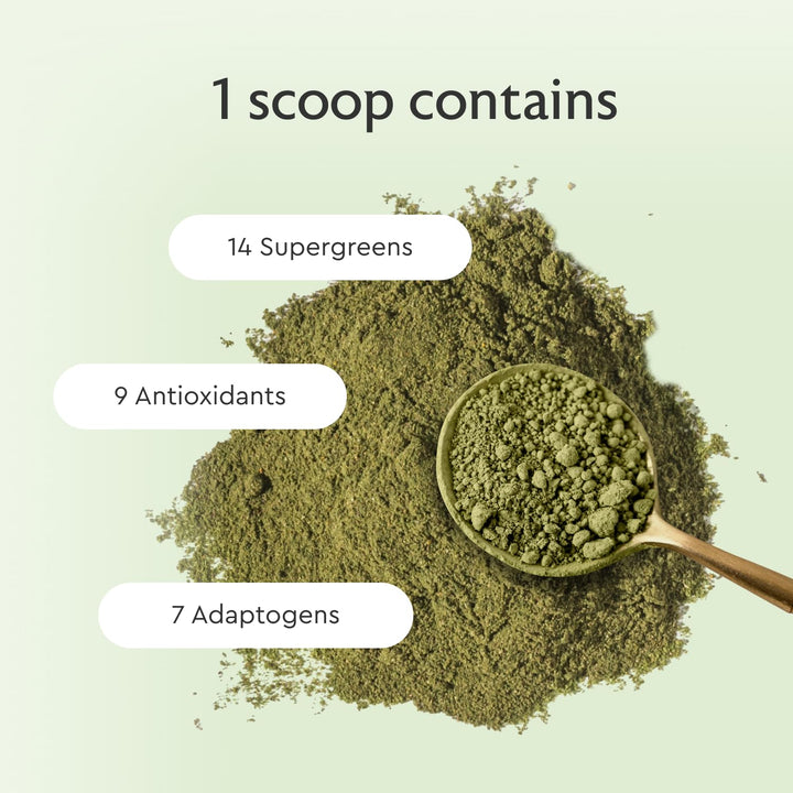 Alaya Naturals Organic Super Greens Powder, Mixed Berry, 30 Servings