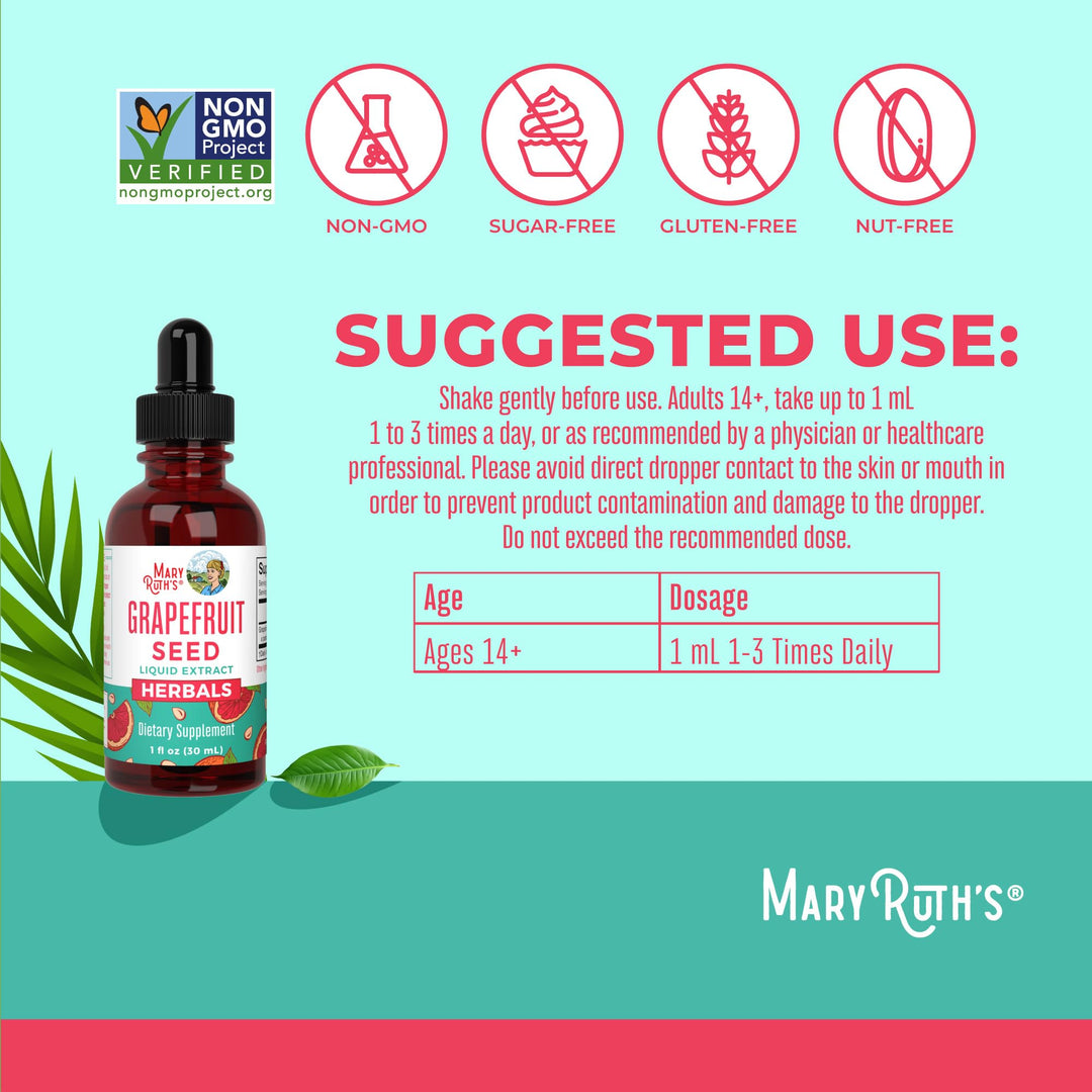 MaryRuth's Grapefruit Seed Extract Liquid Drops, 1 fl oz