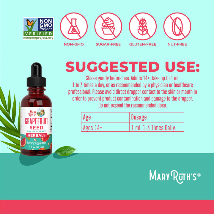 MaryRuth's Grapefruit Seed Extract Liquid Drops, 1 fl oz