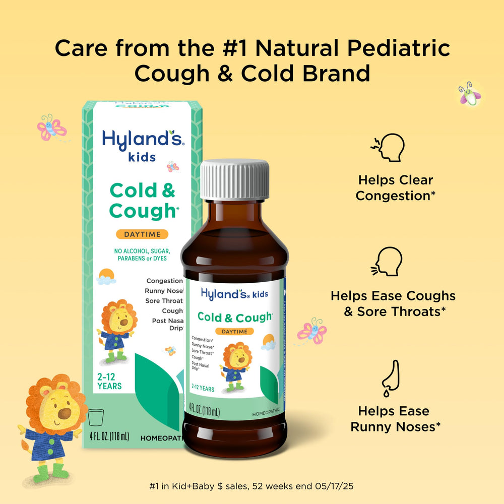 Hyland's Kids Cold Medicine & Cough Syrup Daytime, 4 fl oz