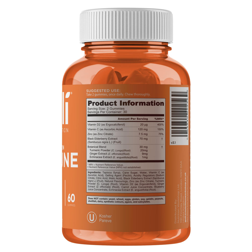 Goli Action Immune Gummies, 60 Count