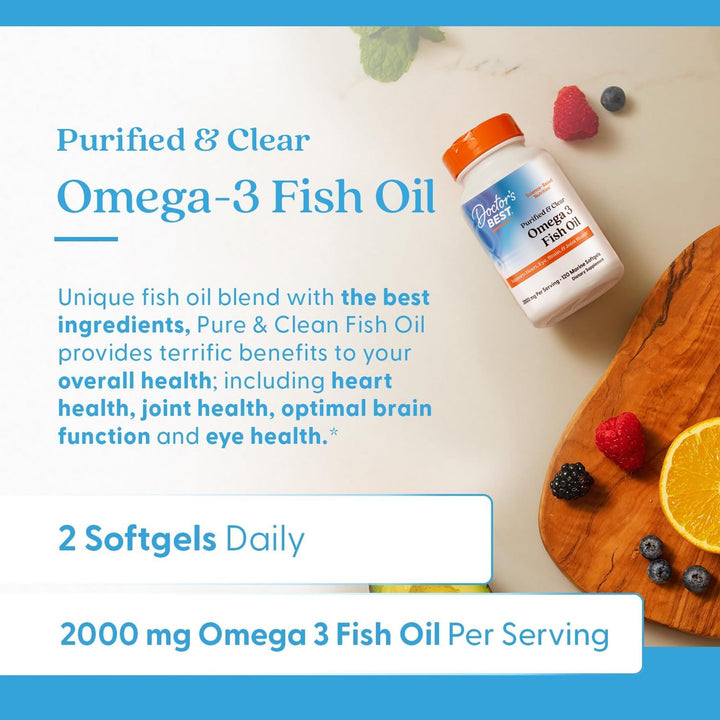 Doctor's BEST Omega 3 Fish Oil, 120 Count
