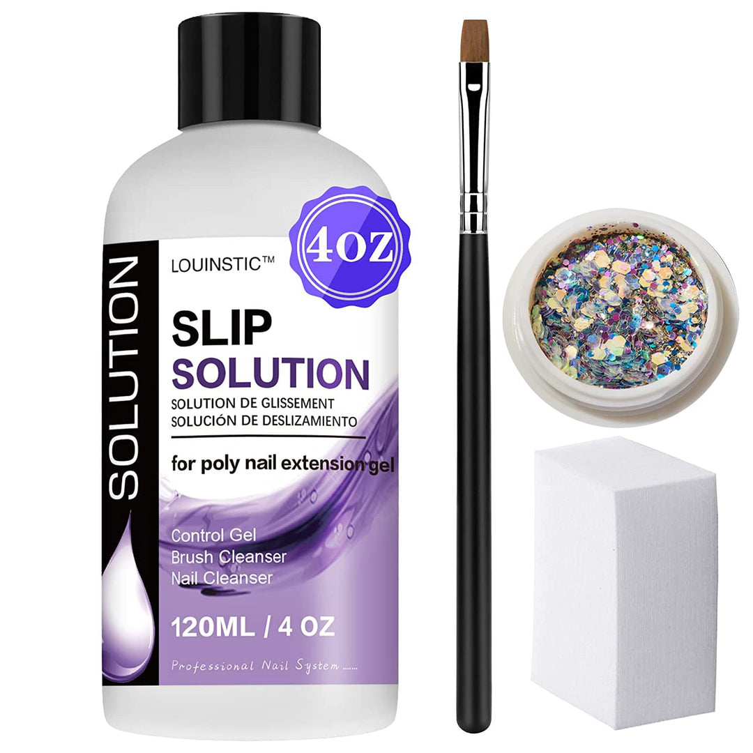 LOUINSTIC Slip Solution For Poly Extension Gel, 4 fl oz