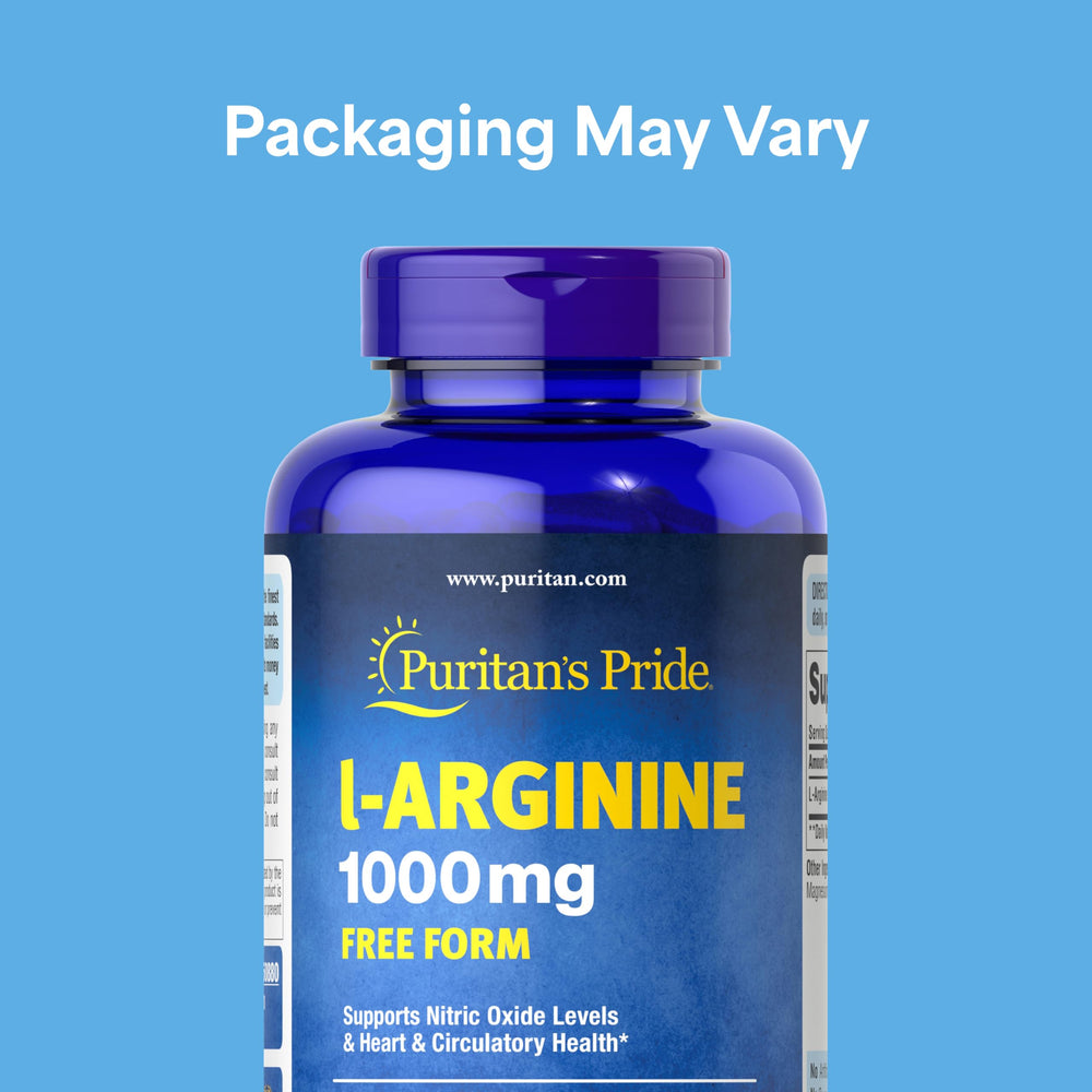 Puritan's Pride L-Arginine 1000 mg Capsules, 100 Count