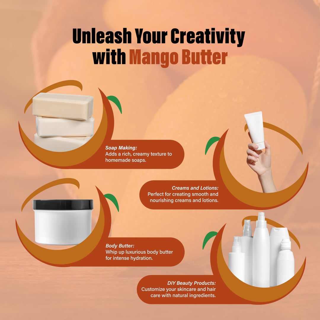 Plant Guru Raw Mango Butter, 8 oz