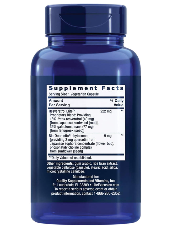 Life Extension Optimized Resveratrol, 60 Count