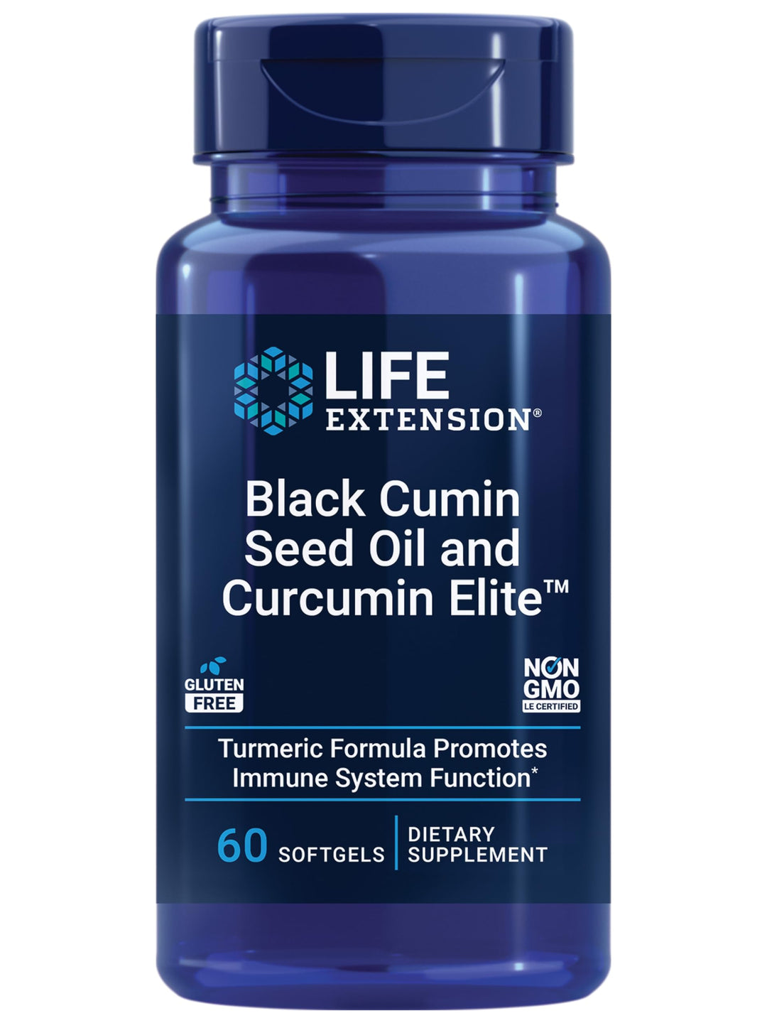 Life Extension Black Cumin Seed Oil and Curcumin Elite Turmeric Extract, 60 Count