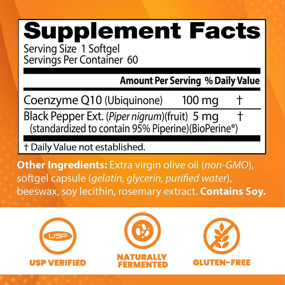 Doctor's BEST High Absorption CoQ10 Softgels, 60 Count