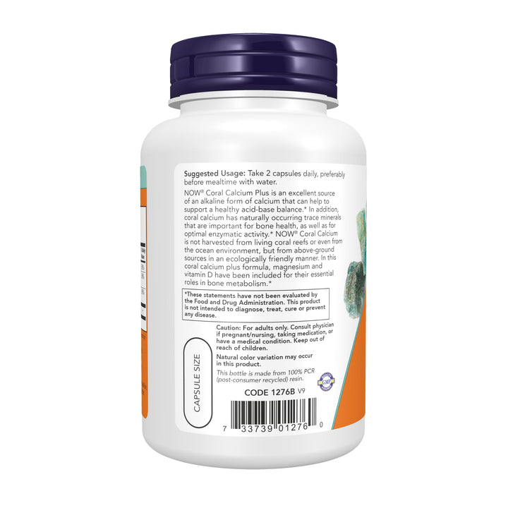NOW Coral Calcium Plus, 100 Count