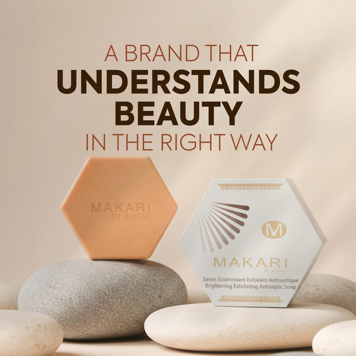 MAKARI Classic Whitening Exfoliating Antiseptic Soap, 7 oz