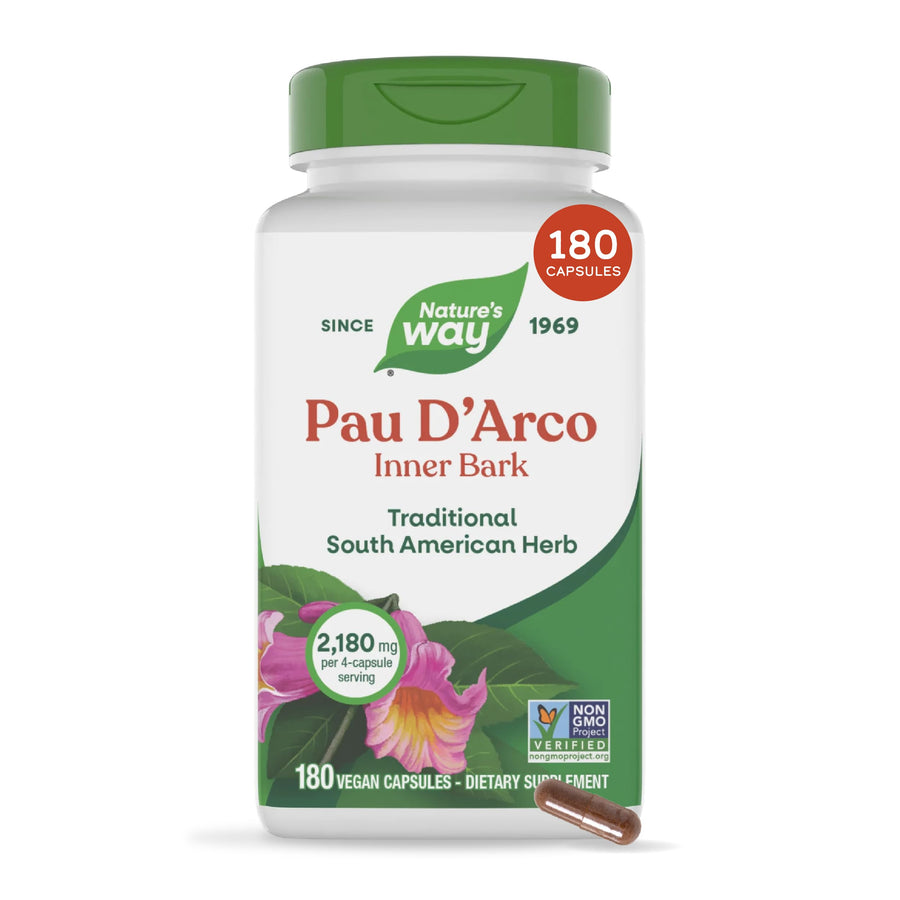 Nature's Way Pau d'Arco Inner Bark, 180 Count