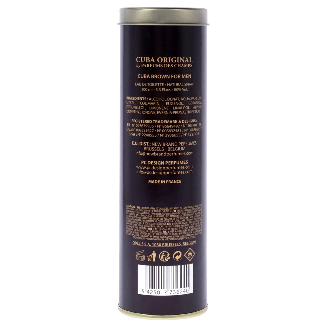 Cuba Brown Eau de Toilette Spray, 3.3 fl oz
