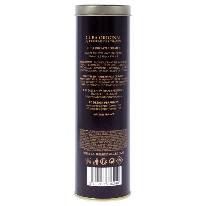 Cuba Brown Eau de Toilette Spray, 3.3 fl oz