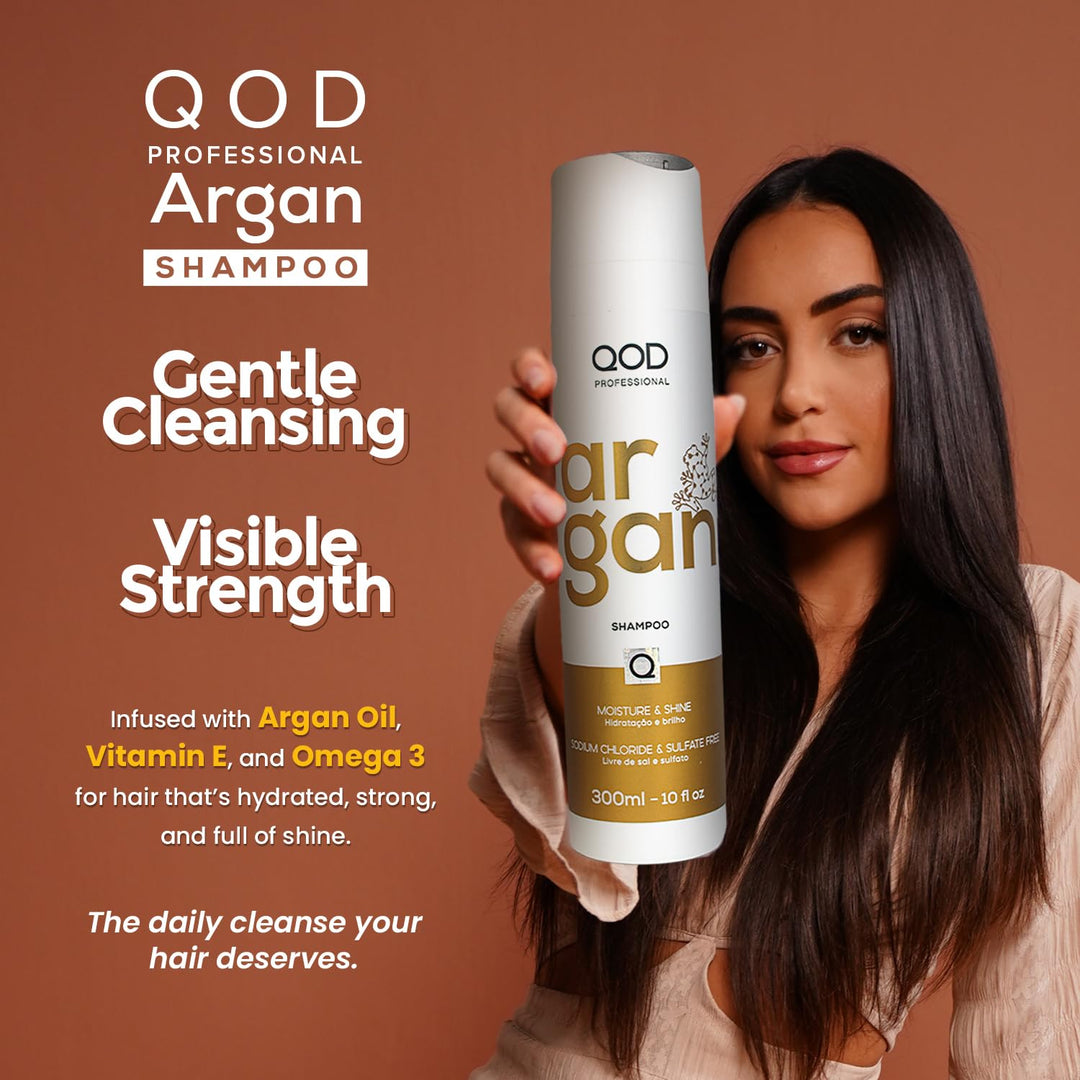 QoD Pro Argan Hair Shampoo, 10 oz