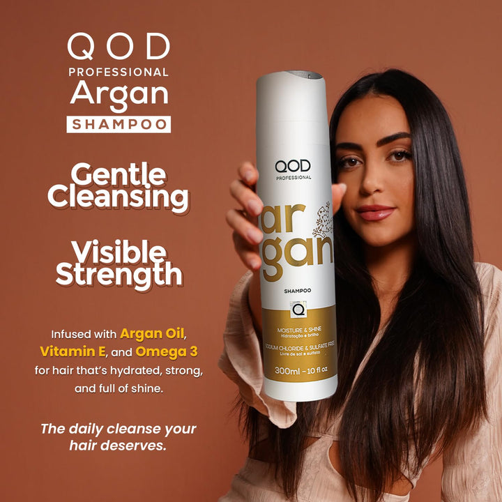 QoD Pro Argan Hair Shampoo, 10 oz