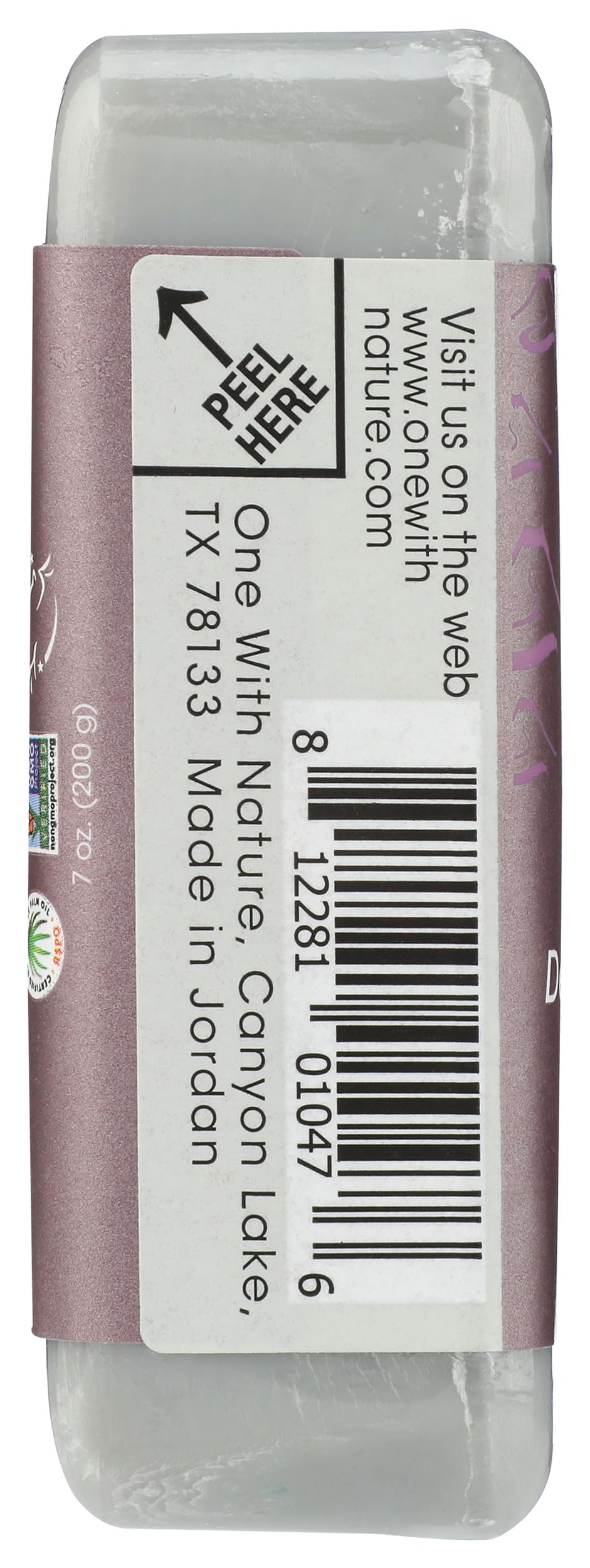 One With Nature Volcanic Mud Soap Bar, 7 oz