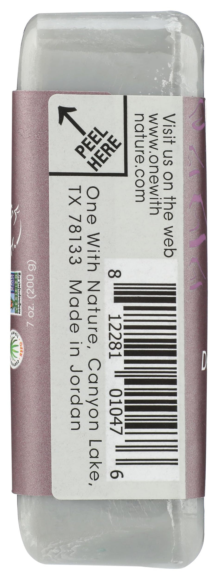 One With Nature Volcanic Mud Soap Bar, 7 oz
