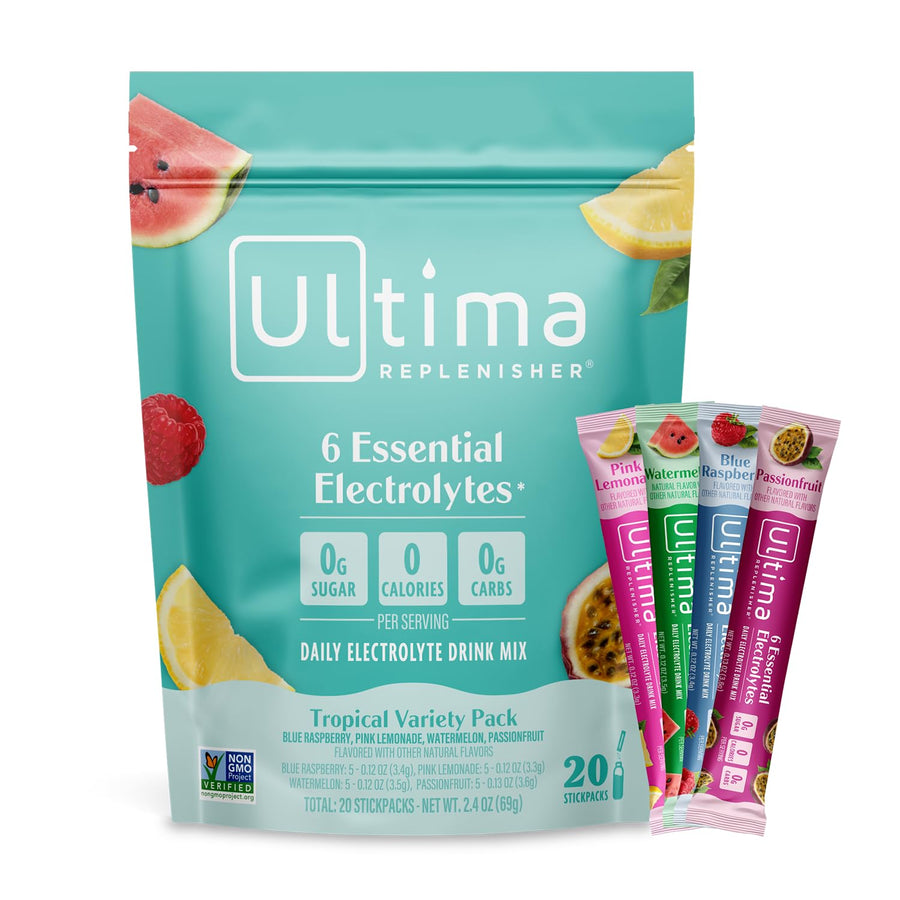 Ultima Replenisher Electrolyte Packets, Tropical Variety, 20 Count