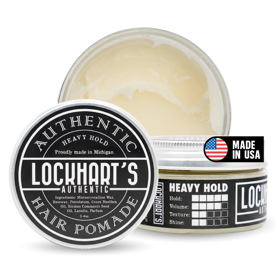 Lockhart's Authentic Grooming Co. LLC Heavy Hold Pomade, Coco Vanilla, 3.4 oz