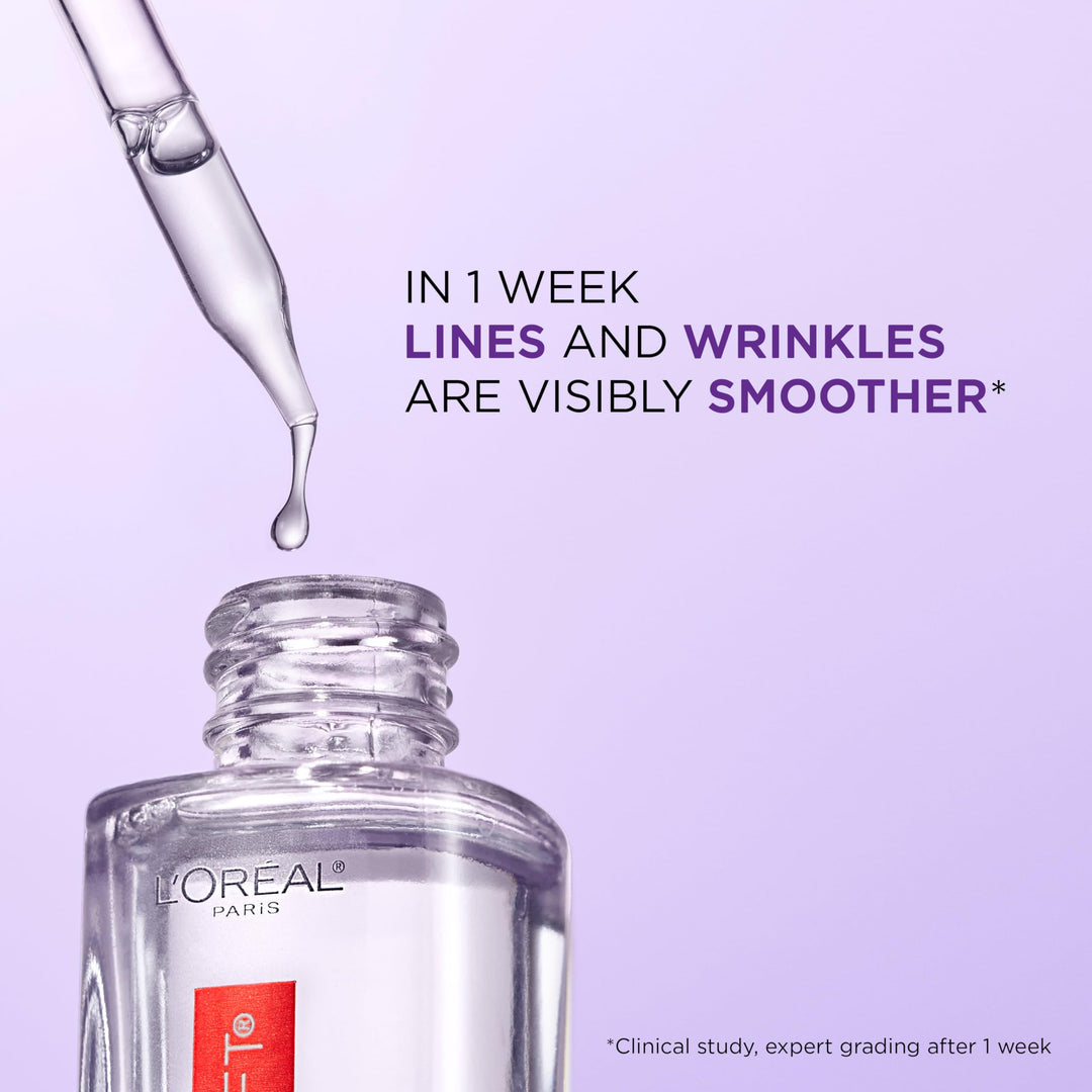 L'Oreal Paris Revitalift Hyaluronic Acid Face Serum, Fragrance Free, 1.7 oz