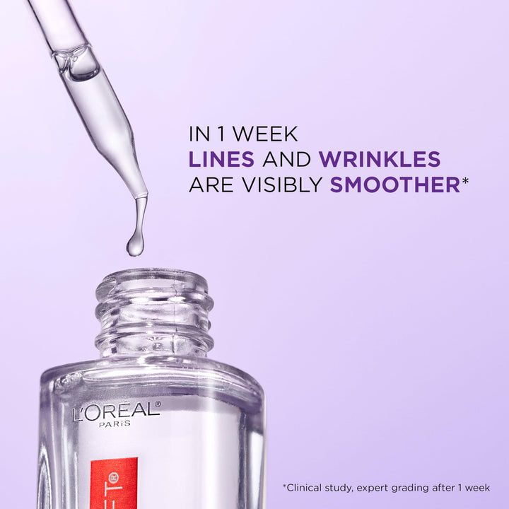 L'Oreal Paris Revitalift Hyaluronic Acid Face Serum, Fragrance Free, 1.7 oz