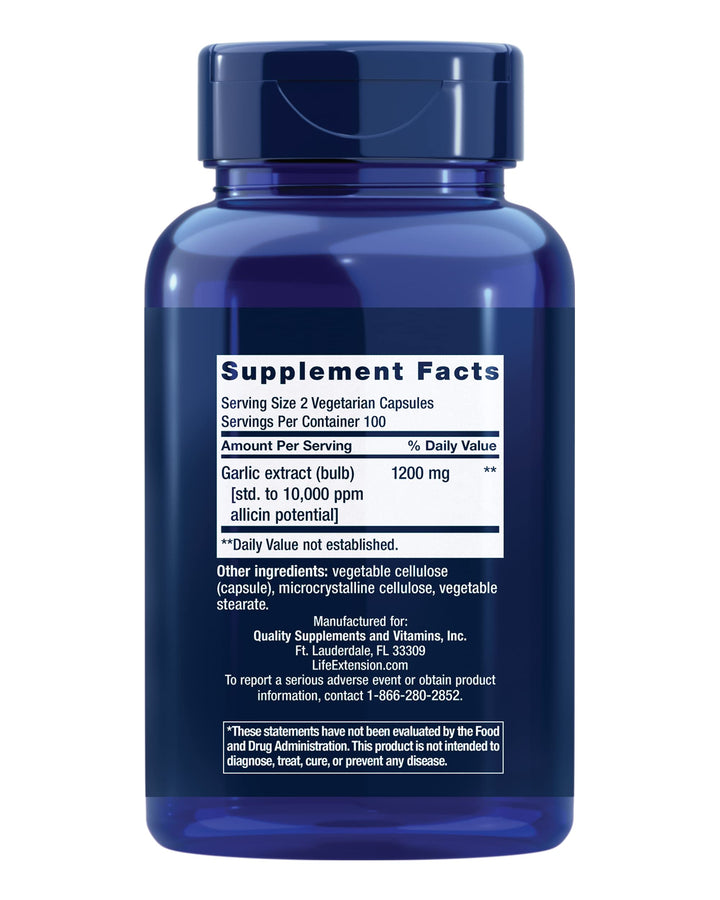 Life Extension Optimized Garlic, 1200 mg, 200 Count