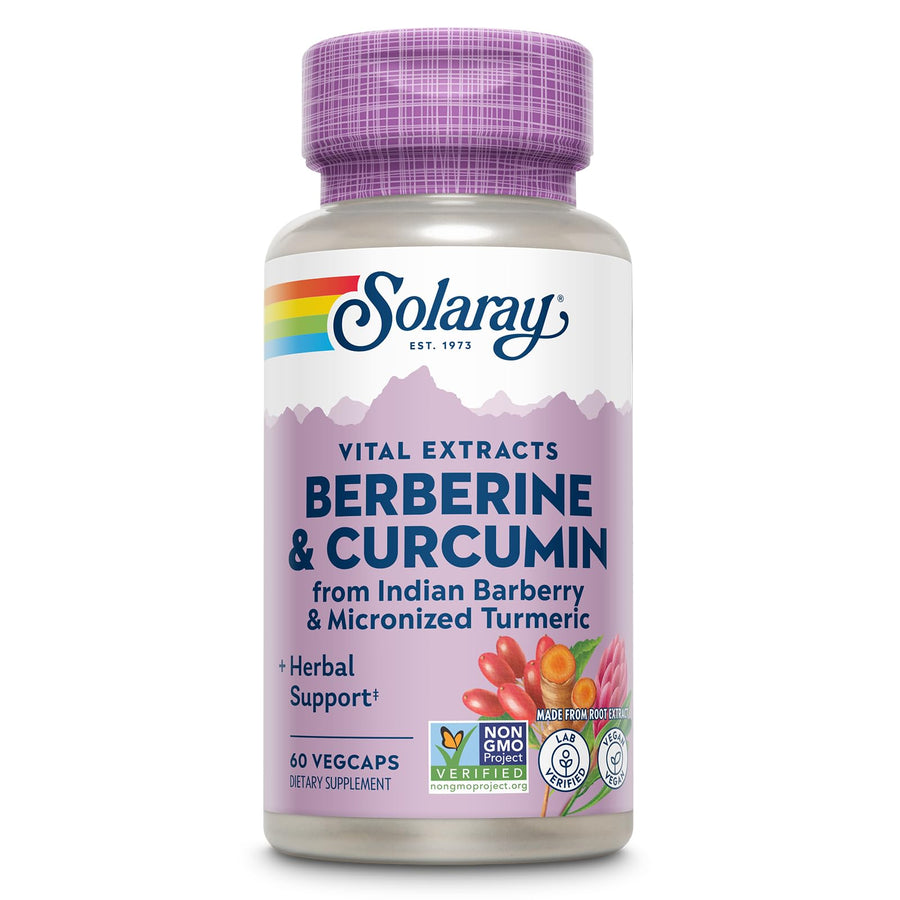SOLARAY Berberine & Curcumin, 600 mg, 60 Count
