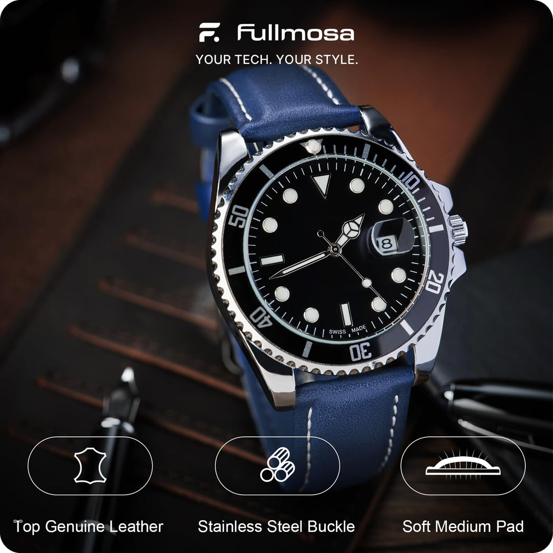 Fullmosa Watch Band, Leather, 14mm