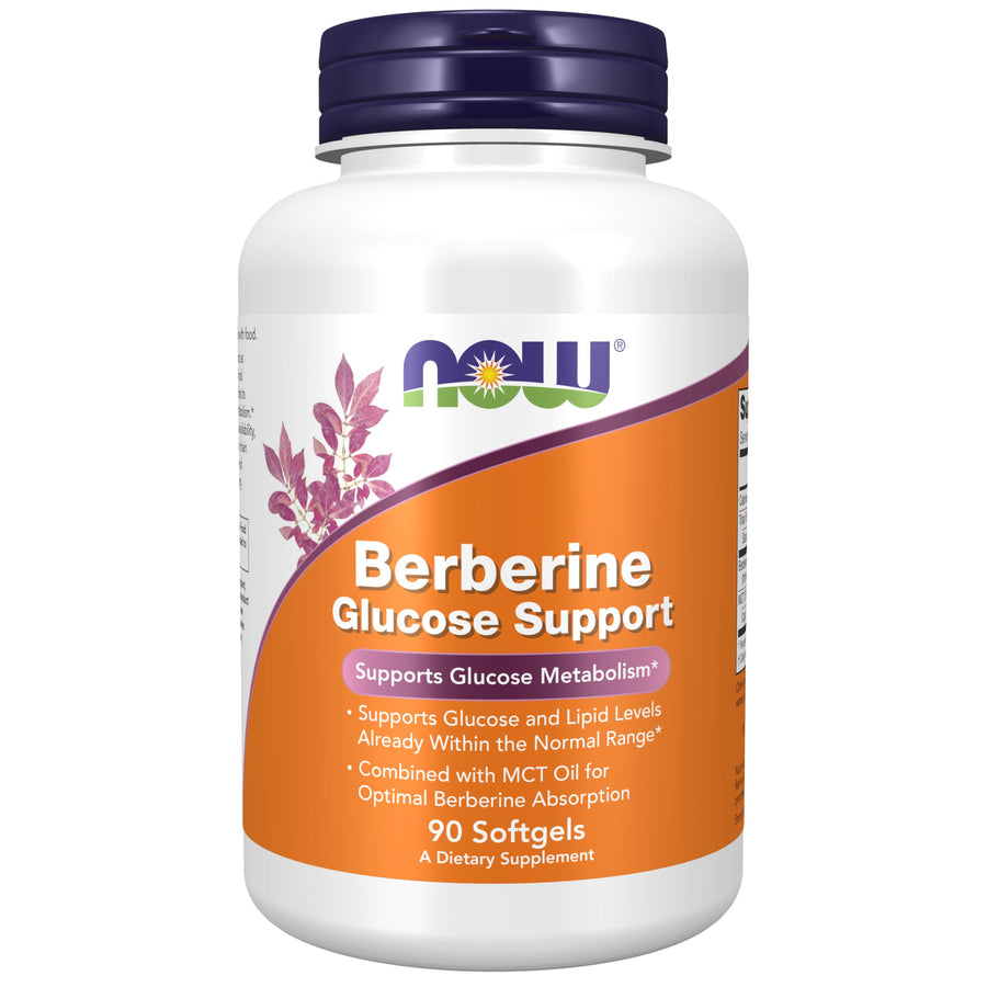 NOW Berberine Glucose Support Softgels, 90 Count