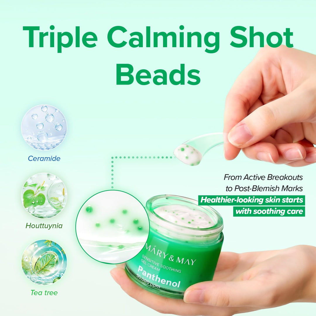 Mary&May Heartleaf Tea Tree Soothing Gel Cream, 3.52 oz