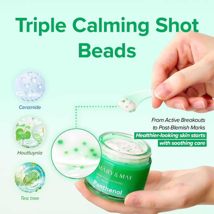 Mary&May Heartleaf Tea Tree Soothing Gel Cream, 3.52 oz